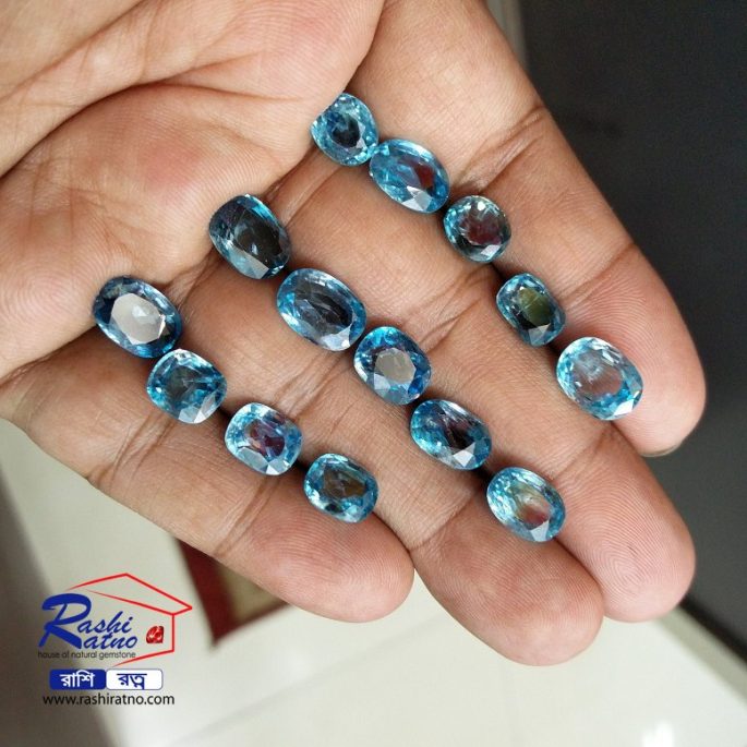 Natural Blue Zircon Gemstone (নীল জারকন পাথর) - Image 3