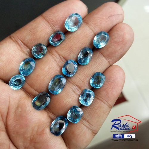Natural Blue Zircon Gemstone (নীল জারকন পাথর)