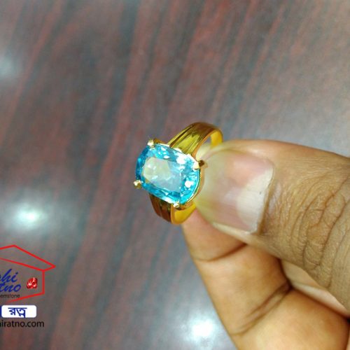 Ratno Pathor Blue Zircon Stone (রত্ন পাথর নীল জারকন)