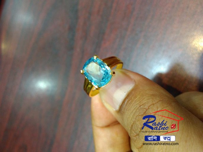 Ratno Pathor Blue Zircon Stone (রত্ন পাথর নীল জারকন) - Image 4