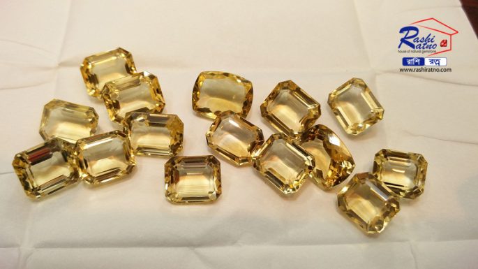 Square Shape Yellow Topaz Stone (স্কয়ার টোপাজ পাথর) - Image 3