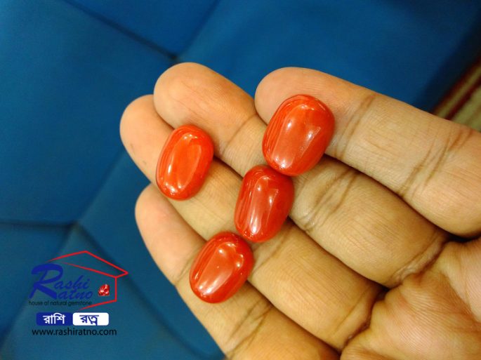 Japanese Shape Red Coral Stone (Italian) - Image 4