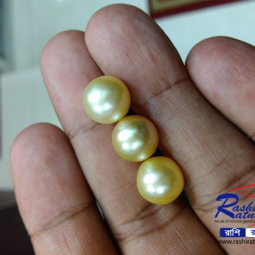 Golden Sea Pearl Stone শশী মুক্তা পাথর