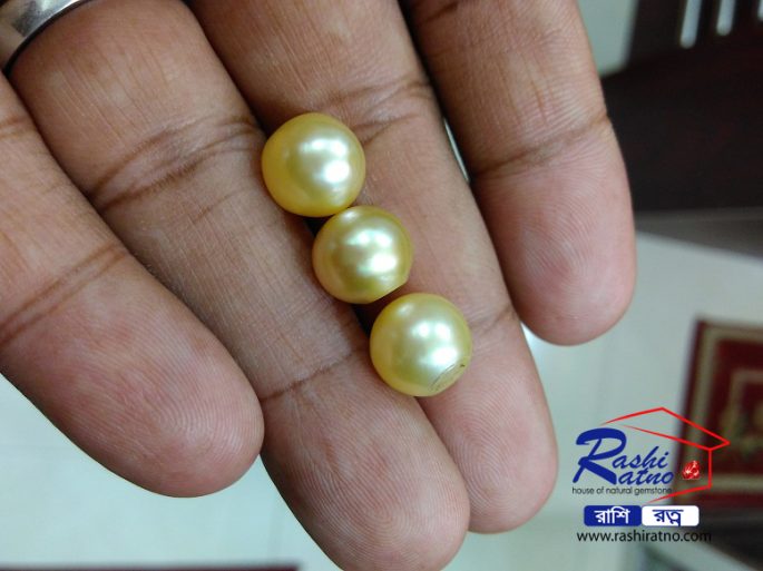 Golden Sea Pearl Stone শশী মুক্তা পাথর - Image 4