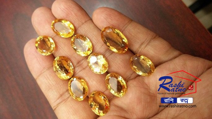 Golden Topaz Stone গোল্ডেন টোপাজ পাথর - Image 2
