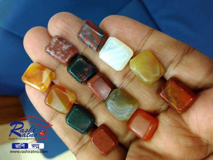 Square Yemeni Akik Stone (স্কয়ার শেপ ইয়ামেনি আকিক)