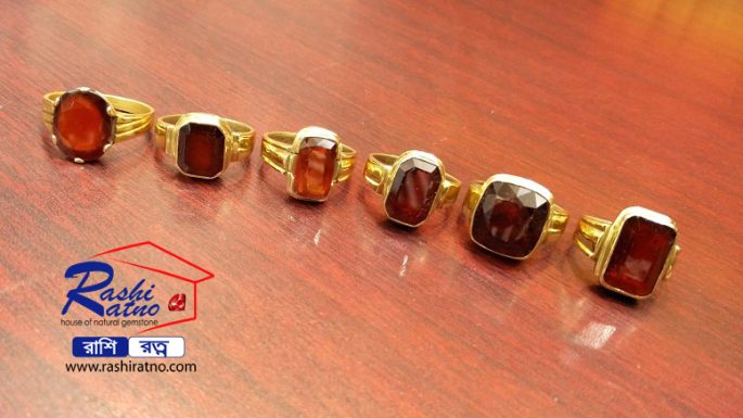 Sri-lankan Gomed Stone Ring গোমেদ পাথরের আংটি - Image 3