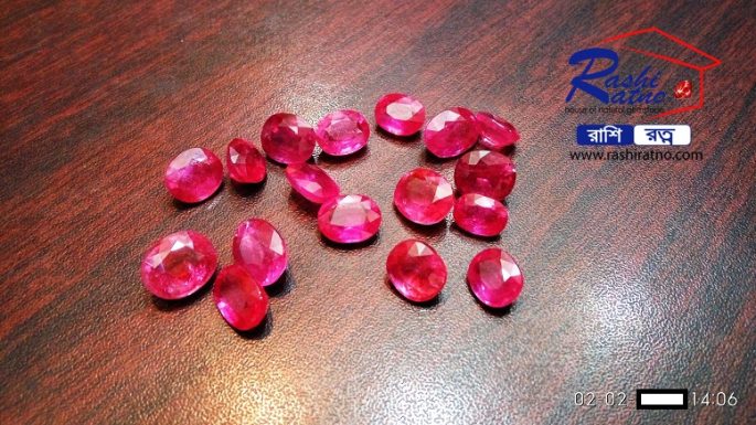 Natural New Burma Ruby Gemstones (প্রাকৃতিক রুবি স্টোন)